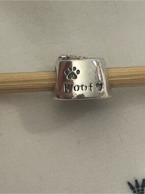 Pandora Sterling Silver S 925 ALE Charm Bead - Classic Silver Ring